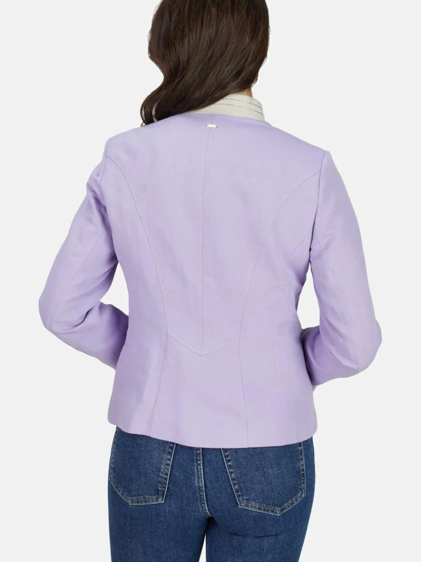 White Label Blazer*Damen Janker lila uni