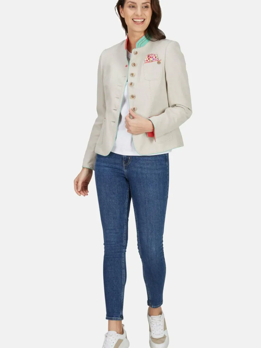 White Label Blazer*Damen Janker beige uni