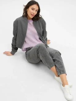 Rich & Royal Jeans*Damen Jeans grau uni