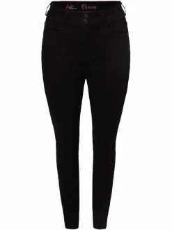 Street One Jeans*Damen Jeans schwarz uni