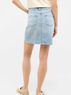 Mustang Röcke*Damen Jeans hellblau uni