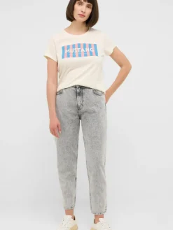 Mustang Jeans*Damen Jeans hellgrau uni