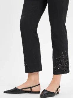 Marc Cain Collections Jeans|Hosen*Damen Jeans schwarz uni