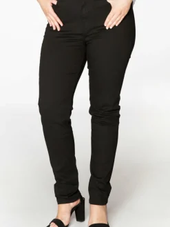YOEK Jeans*Damen Jeans schwarz uni