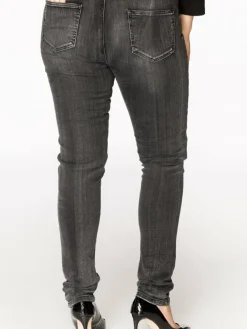 YOEK Jeans*Damen Jeans schwarz uni