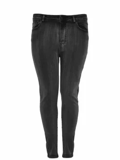 YOEK Jeans*Damen Jeans schwarz uni