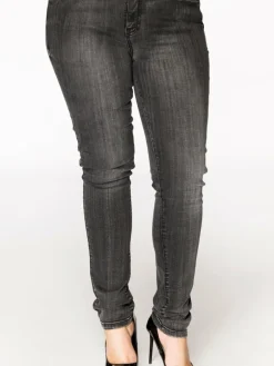 YOEK Jeans*Damen Jeans schwarz uni