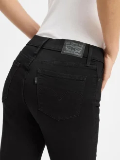 Levi's Jeans*Damen Jeans - 314 Shaping Straight schwarz uni