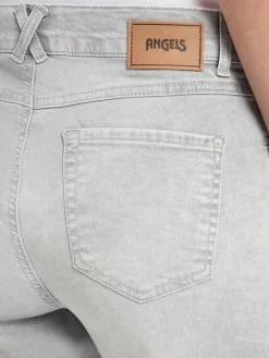 Angels Hosen*Damen Jeans - Darleen Crop hellgrau weiß meliert