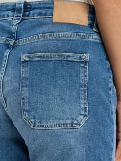 Opus Jeans|Hosen*Damen Jeans - Ebbi Long Flared medium stone uni