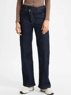 Opus Jeans*Damen Jeans - Marli crisscross blue stone uni