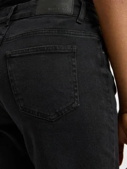 Noisy May Hosen*Damen Jeans - NMYolanda NW Wide schwarz uni