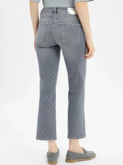 Cambio Jeans*Damen Jeans - Paris grau hellgrau gemustert