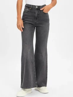 Levi's Jeans*Damen Jeans - Ribcage Bell anthrazit uni