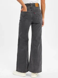 Levi's Jeans*Damen Jeans - Ribcage Bell anthrazit uni