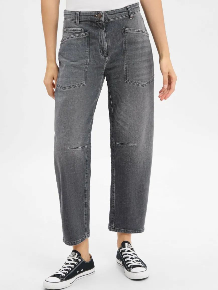 Cambio Jeans*Damen Jeans Ocean schwarz uni