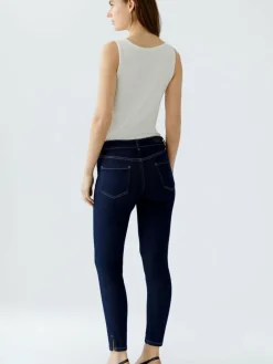 Oui Jeans*Damen Jeans Skinny denim uni