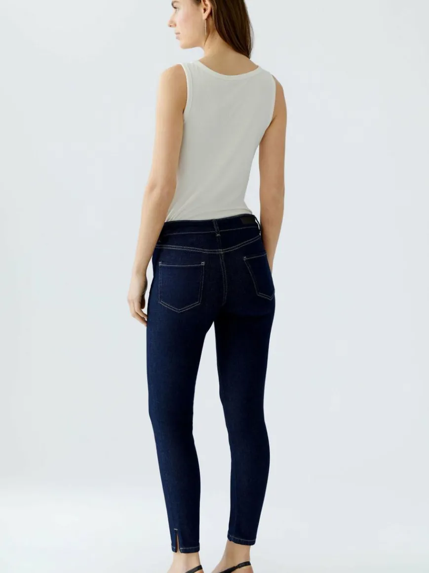 Oui Jeans*Damen Jeans Skinny denim uni