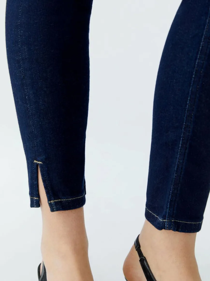 Oui Jeans*Damen Jeans Skinny denim uni