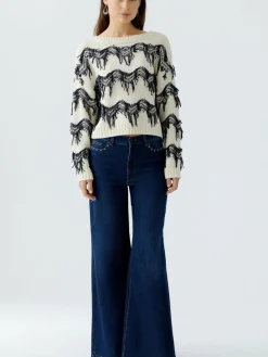 Oui Jeans*Damen Jeans Wide Leg denim uni