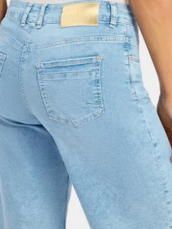 MAC Jeans*Damen Jeans-Bermuda - Rich light stone uni