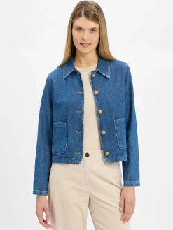 Marie Lund Blusen*Damen Jeansbluse medium stone uni