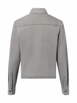 Marie Lund Blusen*Damen Jeansbluse - Birgit grau uni