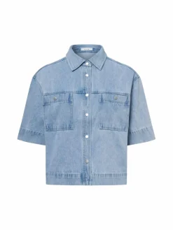 Opus Blusen*Damen Jeansbluse - Ferlosa bleached uni