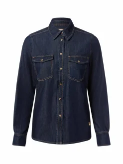 MOS MOSH Blusen*Damen Jeansbluse - MMNatalie dark stone uni