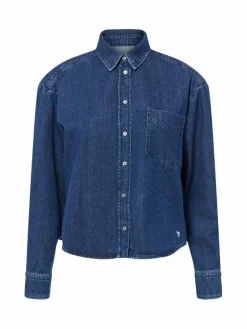 Weekend Max Mara Blusen*Damen Jeansbluse - Obbia denim uni