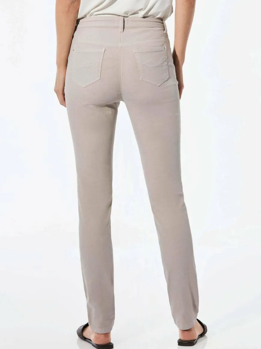 Goldner Jeans*Damen Jeanshose - Lange Freizeithose BELLA mit Formbund kitt uni