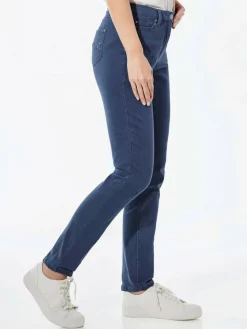 Goldner Jeans*Damen Jeanshose - Lange Freizeithose BELLA mit Formbund hellblau uni