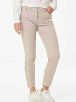 Goldner Jeans*Damen 7/8-Jeanshose - Schmale Stretchhose BELLA kitt uni