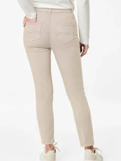 Goldner Jeans*Damen 7/8-Jeanshose - Schmale Stretchhose BELLA kitt uni