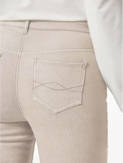 Goldner Jeans*Damen 7/8-Jeanshose - Schmale Stretchhose BELLA kitt uni