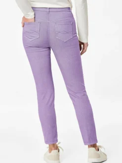 Goldner Jeans*Damen 7/8-Jeanshose - Schmale Stretchhose BELLA flieder uni