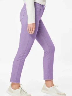 Goldner Jeans*Damen 7/8-Jeanshose - Schmale Stretchhose BELLA flieder uni