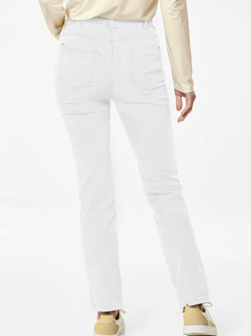 Goldner Jeans*Damen Jeanshose ANNA - Klassische Jeanshose ANNA weiß uni