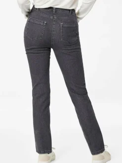 Goldner Jeans*Damen Jeanshose ANNA - Klassische Jeanshose ANNA anthrazit uni