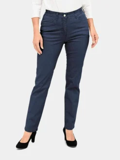 Goldner Jeans*Damen Jeanshose ANNA - Klassische Jeanshose ANNA blau uni