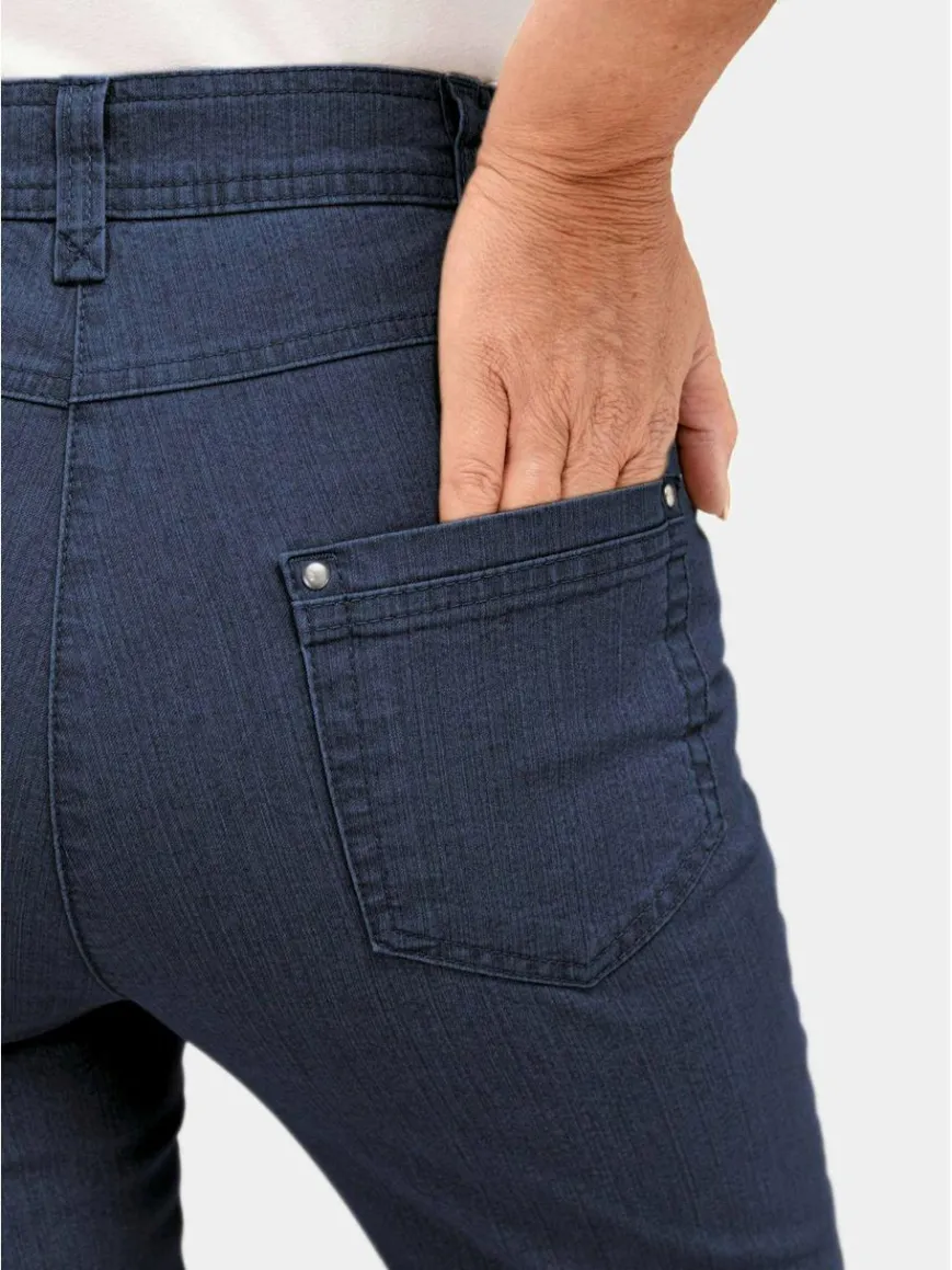 Goldner Jeans*Damen Jeanshose ANNA - Klassische Jeanshose ANNA blau uni