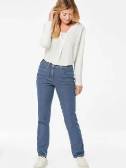 Goldner Jeans*Damen Jeanshose ANNA - Klassische Jeanshose ANNA hellblau uni