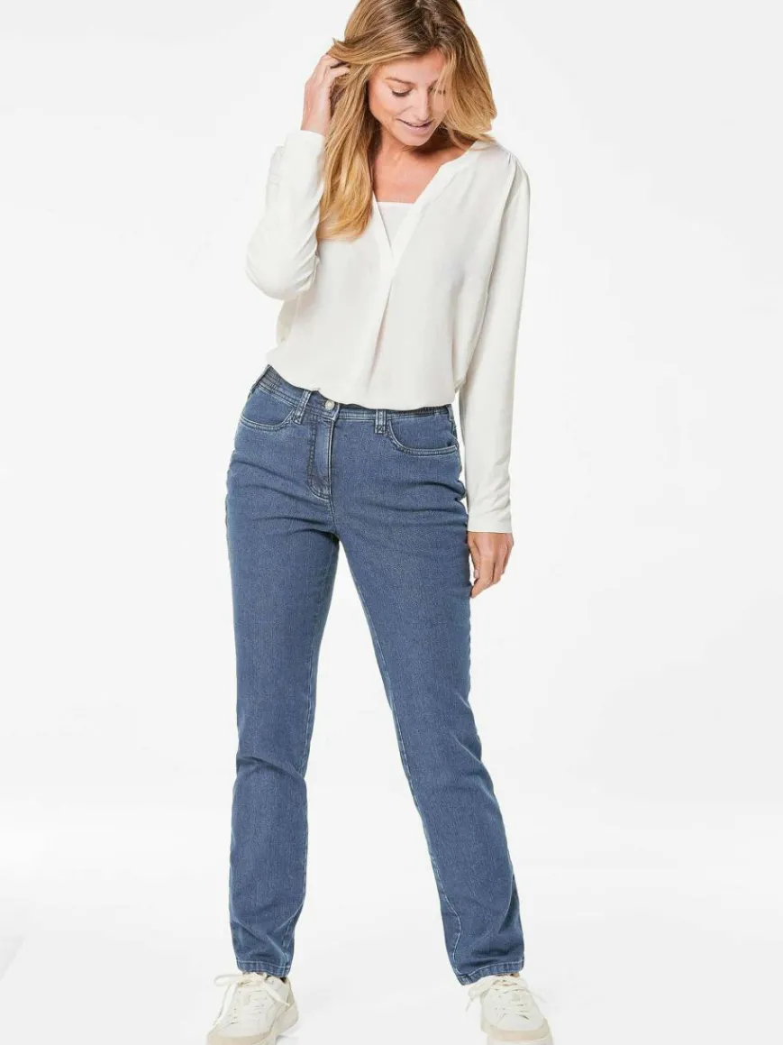 Goldner Jeans*Damen Jeanshose ANNA - Klassische Jeanshose ANNA hellblau uni