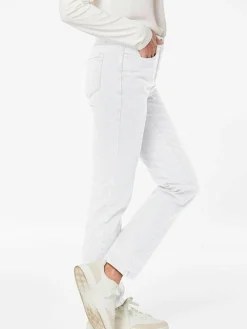 Goldner Jeans*Damen Jeanshose Carla - Klassische Jeanshose Carla weiß uni