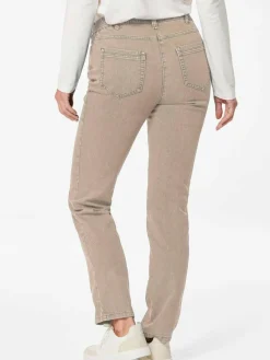 Goldner Jeans*Damen Jeanshose Carla - Klassische Jeanshose Carla beige uni