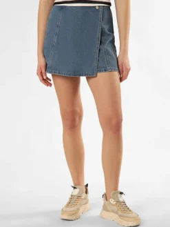 Aygill's Röcke*Damen Jeans-Hosenrock blue stone uni