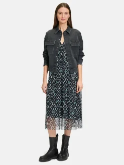 Betty & Co Jacken & Westen*Damen Jeansjacke grau denim uni