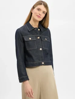 s.Oliver BLACK LABEL Jacken & Westen*Damen Jeansjacke dark stone uni