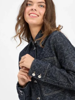 HUGO Jacken & Westen*Damen Jeansjacke - Gadison dark stone gemustert