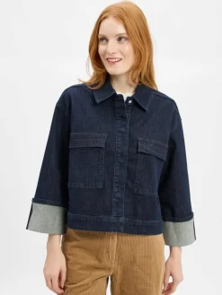 Opus Jacken & Westen*Damen Jeansjacke - Hollice marine uni